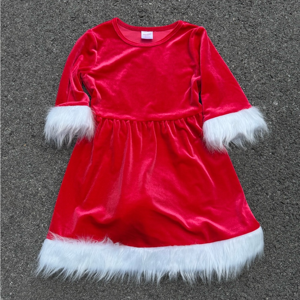 Holiday Time Festive Red and White Kids Costume Dress size xs